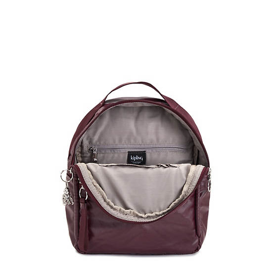 Sacs À Dos Kipling Kae Classiche Metallic Bordeaux | FR 1629UZ